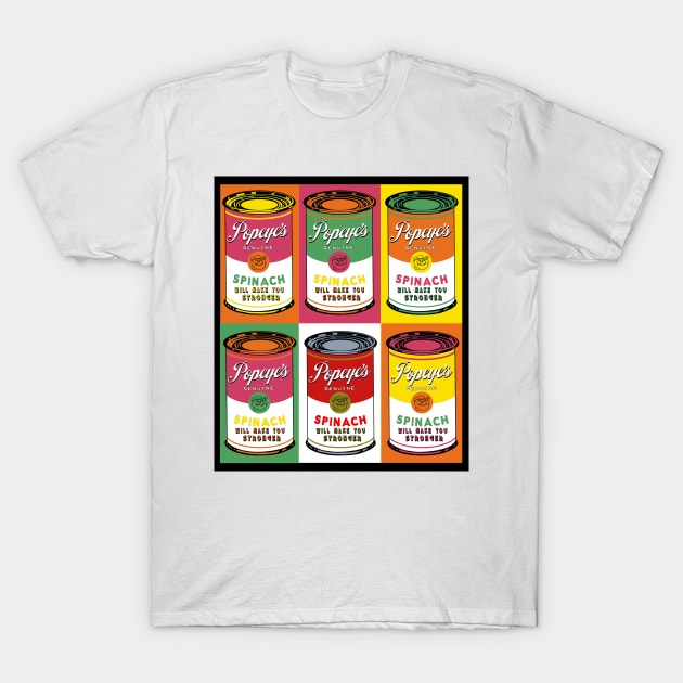 Popeyes can Pop Art T-Shirt by absolemstudio